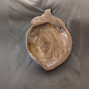 Vintage Acorn Shaped Wooden Nut Bowl Wall Hanging Home Decor